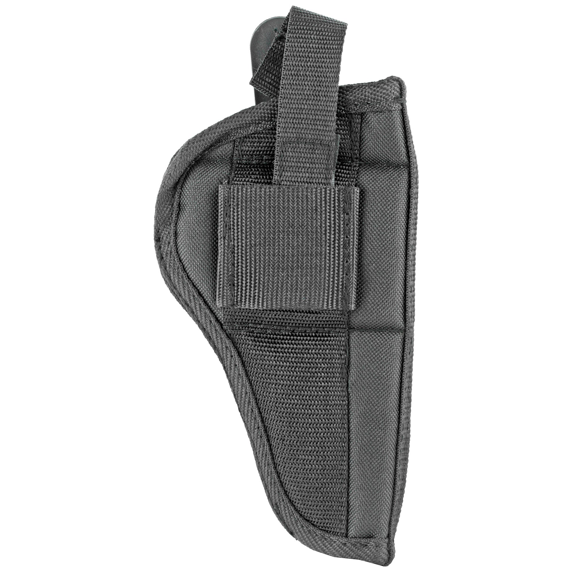Bulldog Cases Extreme Pistol Holster - Outside Waistband Holster for 3 & 4 Inch Barrels, Ambidextrous, Black Nylon
