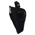 Bulldog Cases Extreme Pistol Holster for Outside Waistband, Ambidextrous Black Nylon Model FSN-15