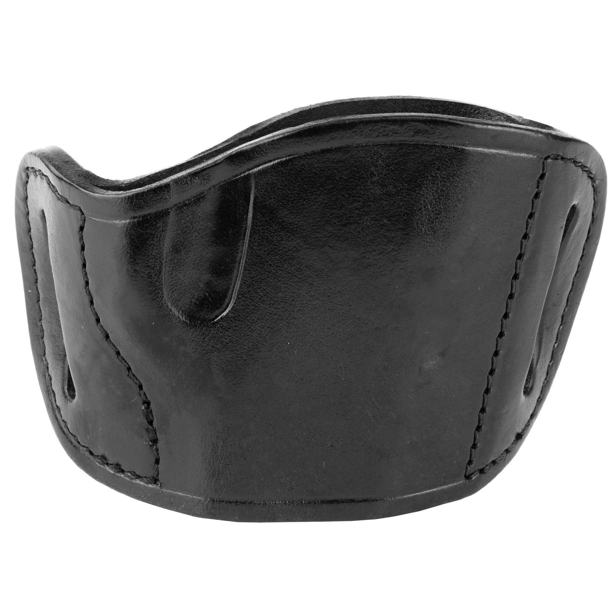 Bulldog Cases Molded Leather Outside Waistband Holster for Right Hand - Black
