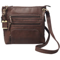Bulldog Cases BDP-039 Large Cross Body Purse in Brown Leather