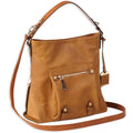 Bulldog Cases Hobo Anna Purse in Cognac Leather - Stylish Storage Solution
