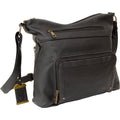 Bulldog Cases Hobo Style Crossbody Purse in Black - Durable Polyurethane Carrying Solution