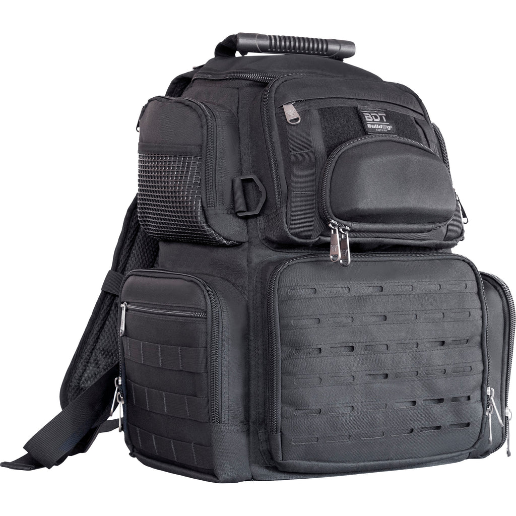 Bulldog Cases Tactical Range Handgun Range Bag - Black Nylon Storage Solution