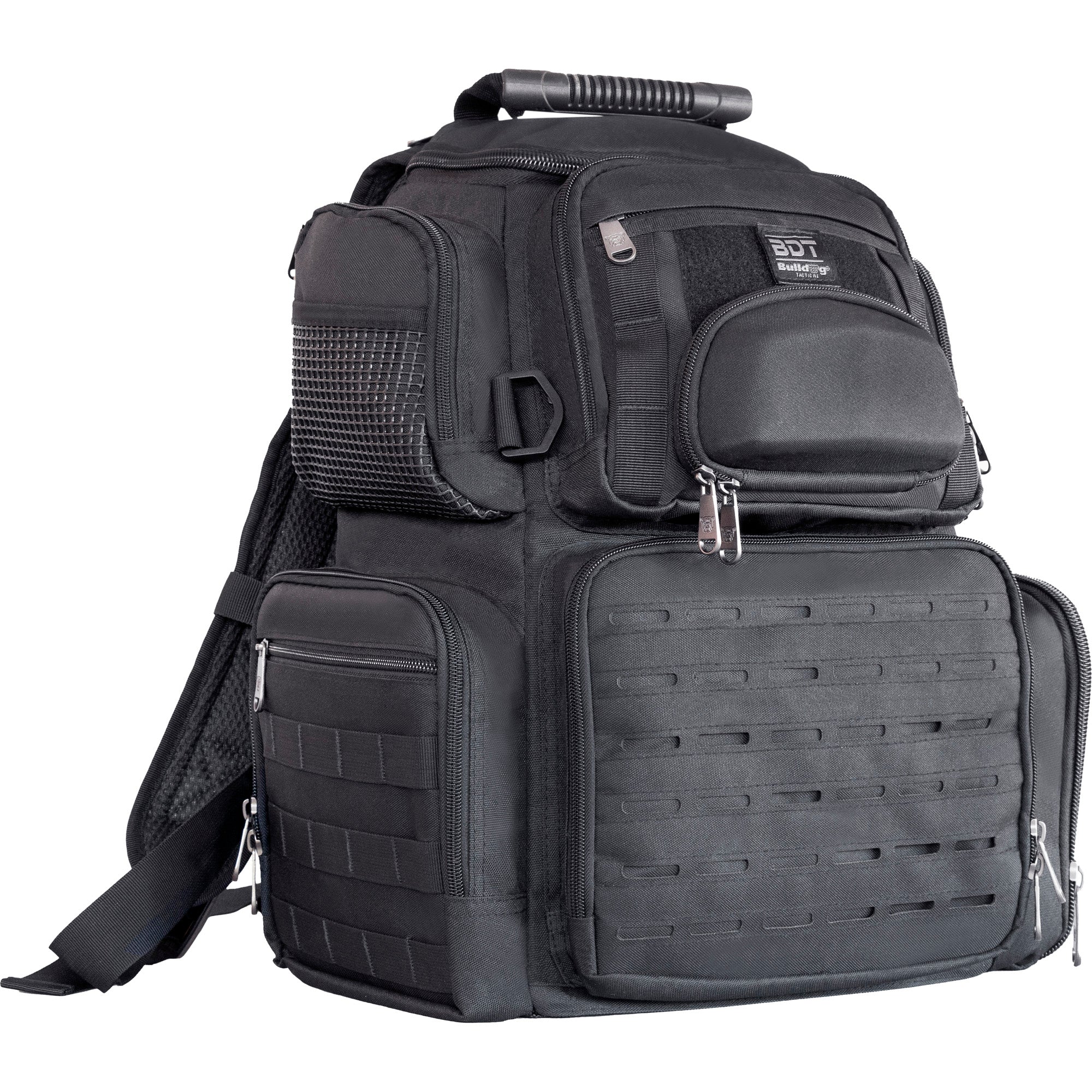 Bulldog Cases Tactical Range Handgun Range Bag - Black Nylon Storage Solution