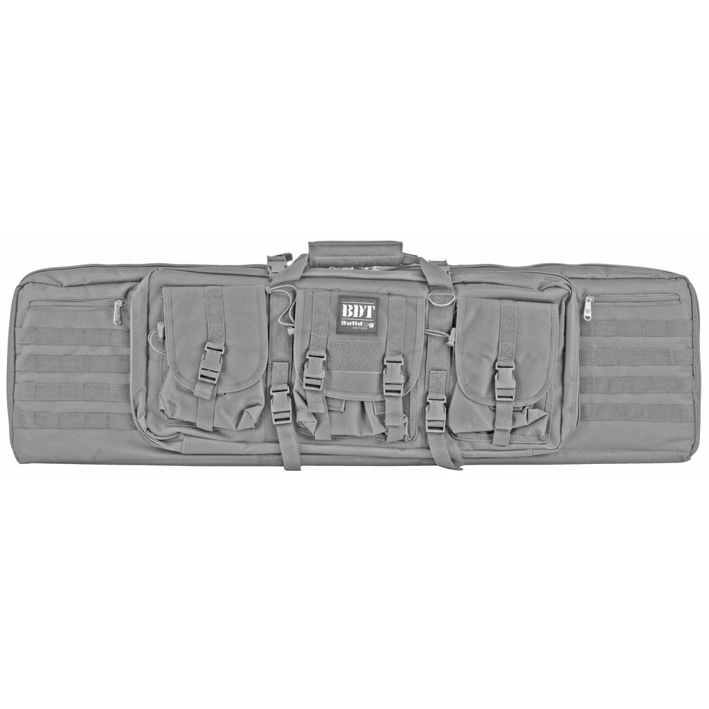 Bulldog Cases Tactical Double Rifle Case, 43-inch, Gray Nylon