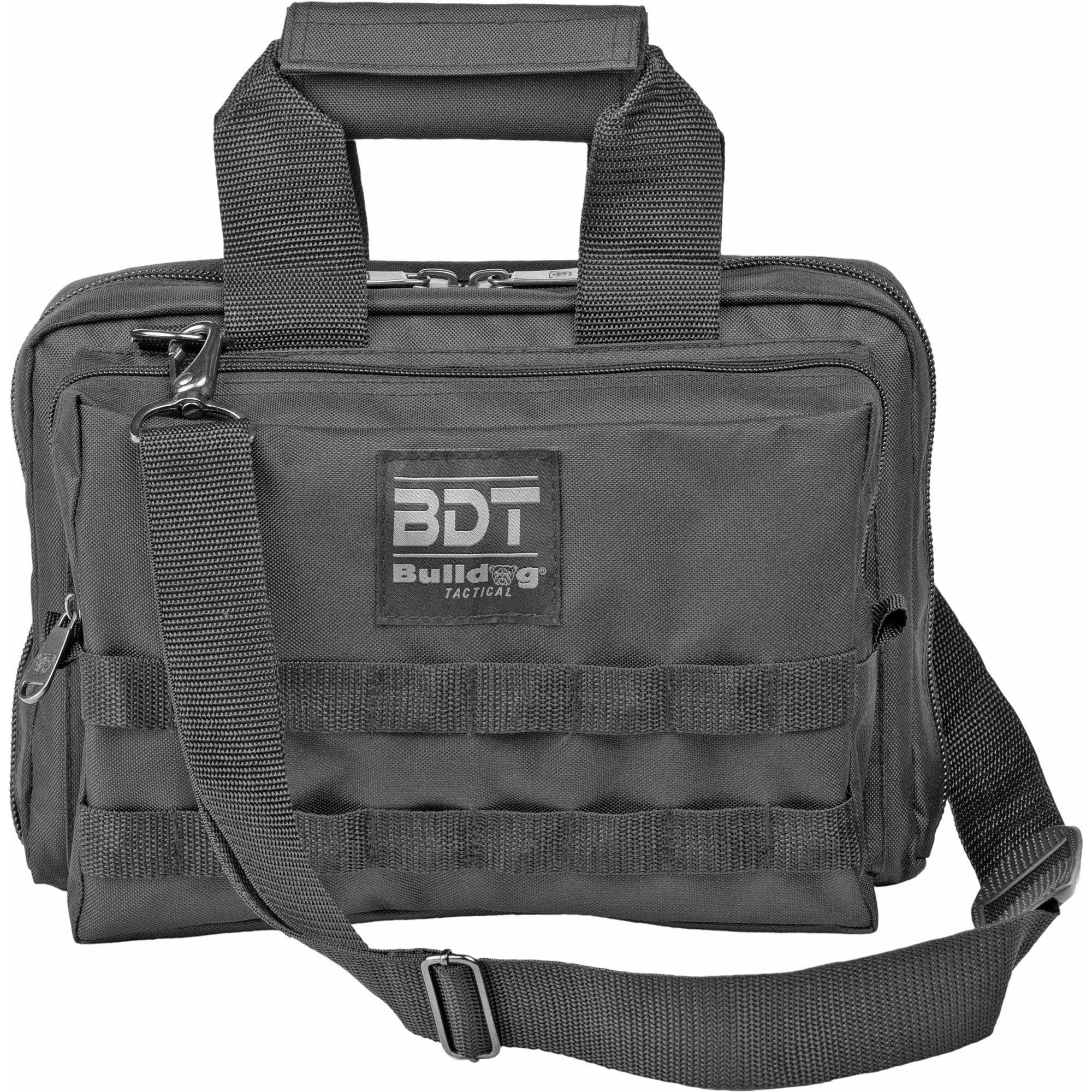 Bulldog Cases Deluxe 2-Pistol Range Bag in Black - Durable Nylon Storage Solution