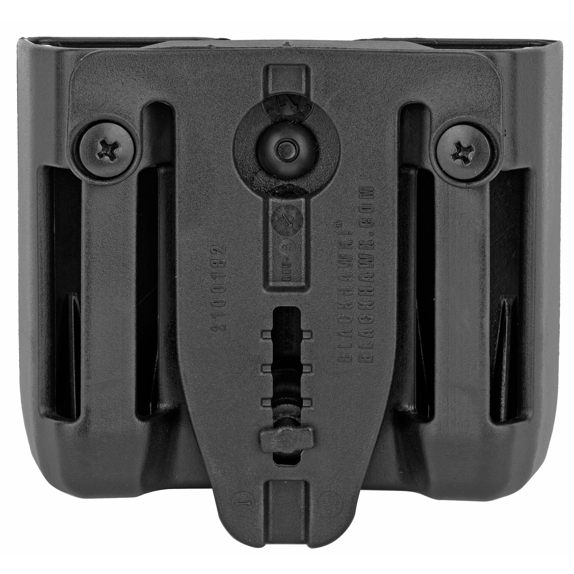 BLACKHAWK CQC Double Magazine Pouch in Black with Carbon Fiber Material – Model BH410610PBK