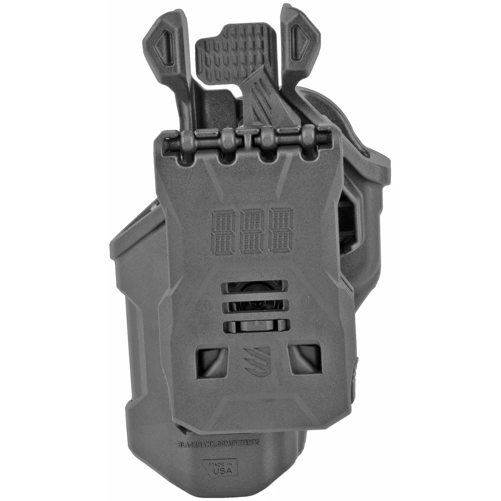 BLACKHAWK T-Series Duty Holster for Glock 20/21, Right Hand, Black Polymer