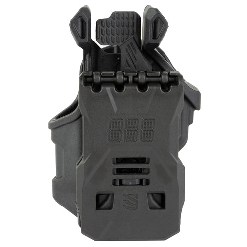 BLACKHAWK T-Series Level 2 Compact Duty Holster for Springfield Hellcat 9mm, Right Hand, Black Polymer