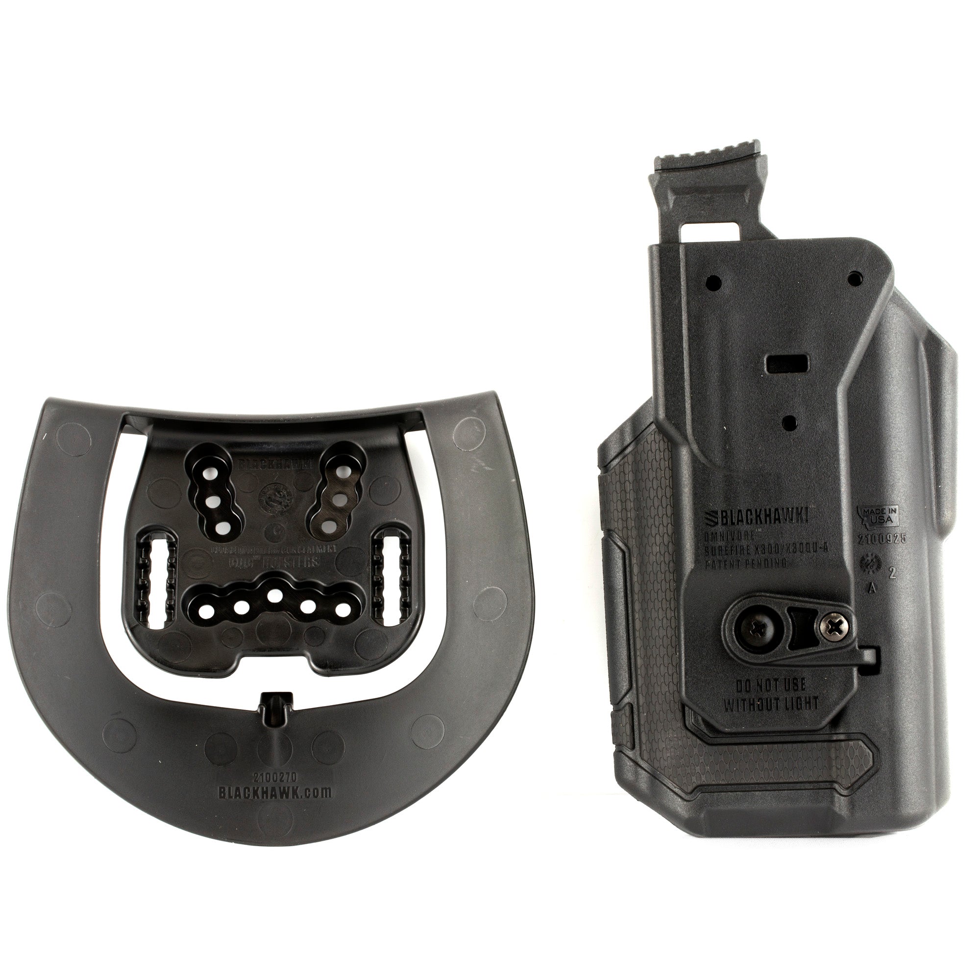 BLACKHAWK Omnivore L2 Multi-Fit Duty Holster for Right Hand with Polymer Construction