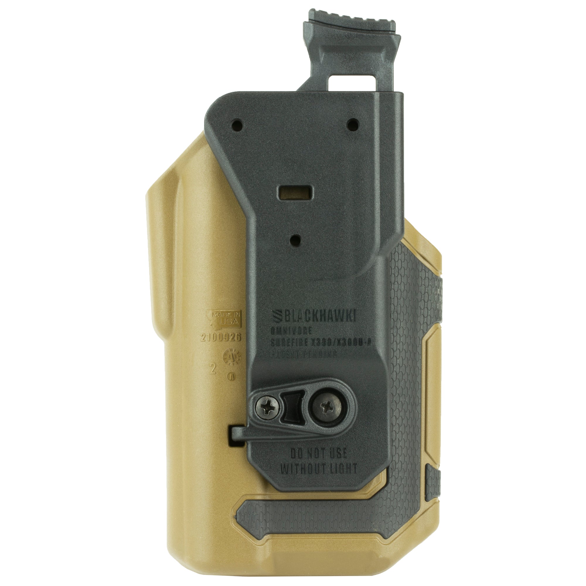 BLACKHAWK Omnivore L2 Multi-Fit Duty Holster for Left Hand with Rail Compatibility
