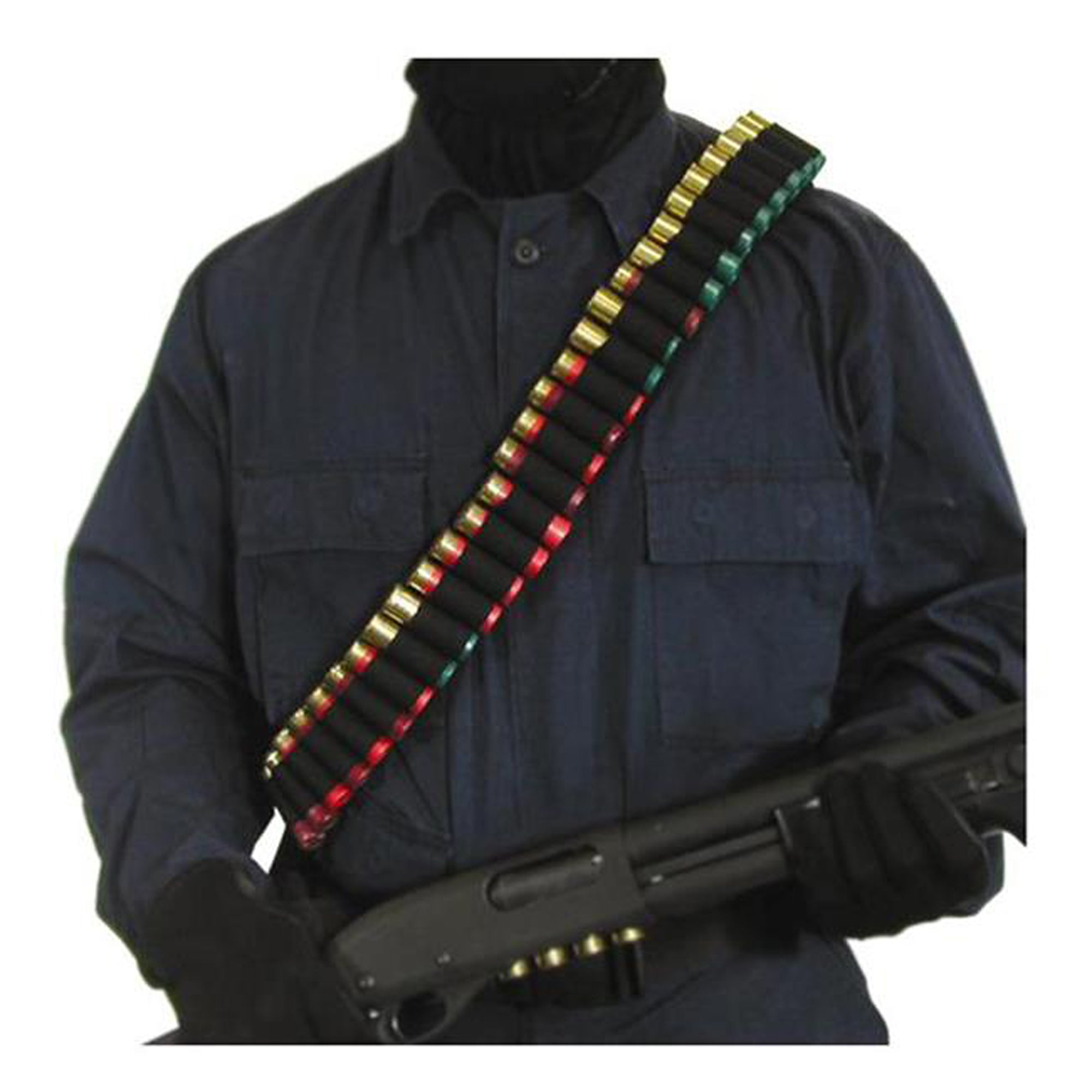 BLACKHAWK Shotgun Shell Bandolier (55 Shell Capacity) with Nylon Webbing and Elastic for Secure Carry