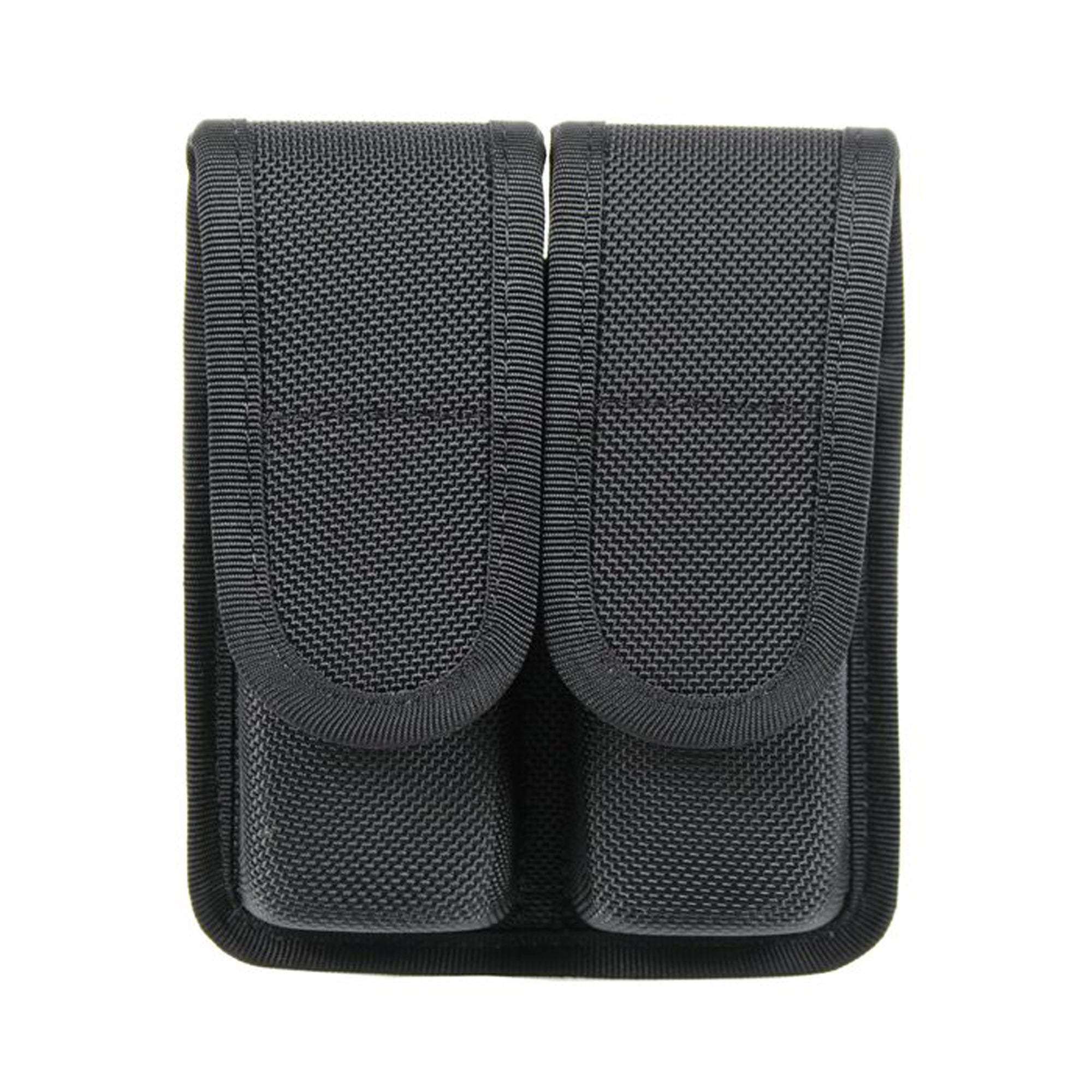 BLACKHAWK Duty Gear Double Magazine Pouch in Black with Molded Cordura Construction