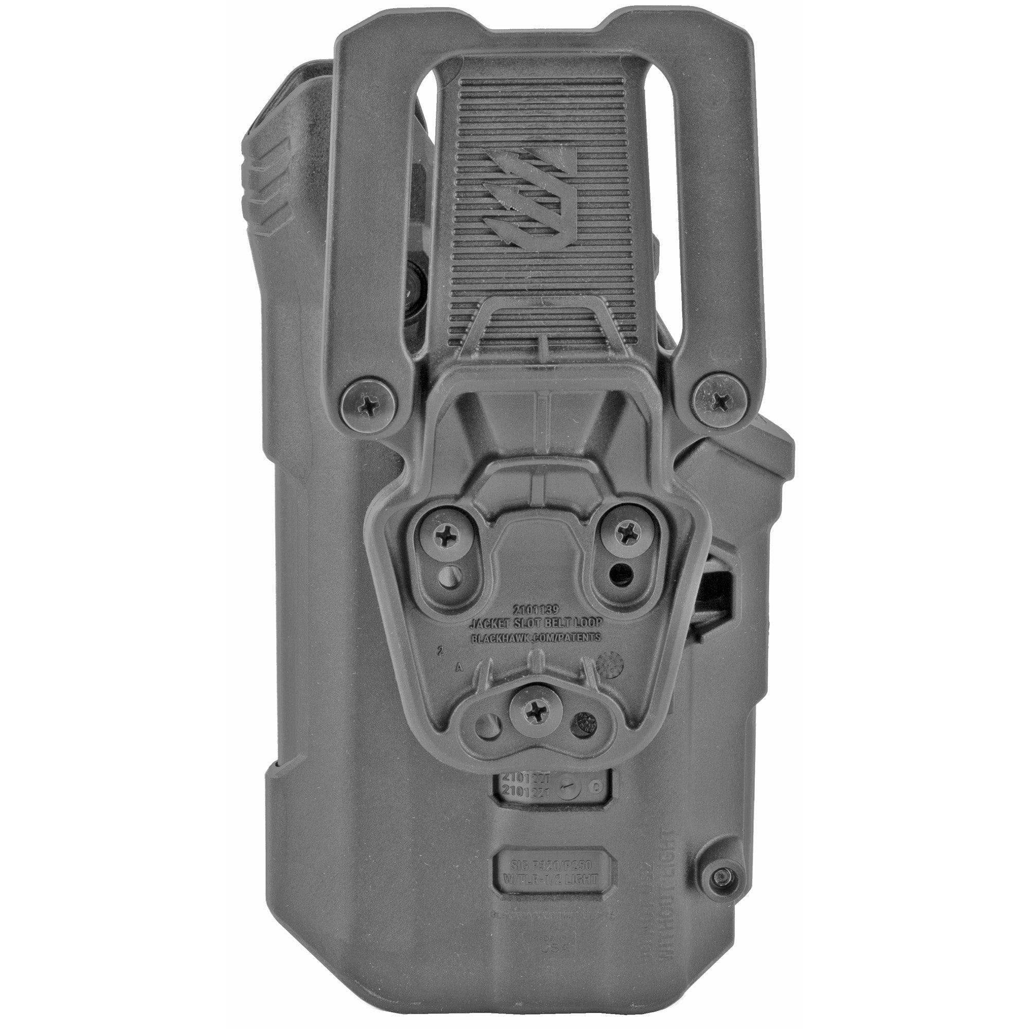 BLACKHAWK T-Series Duty Holster for SIG P320 with TLR1/2 – Right Hand, Black