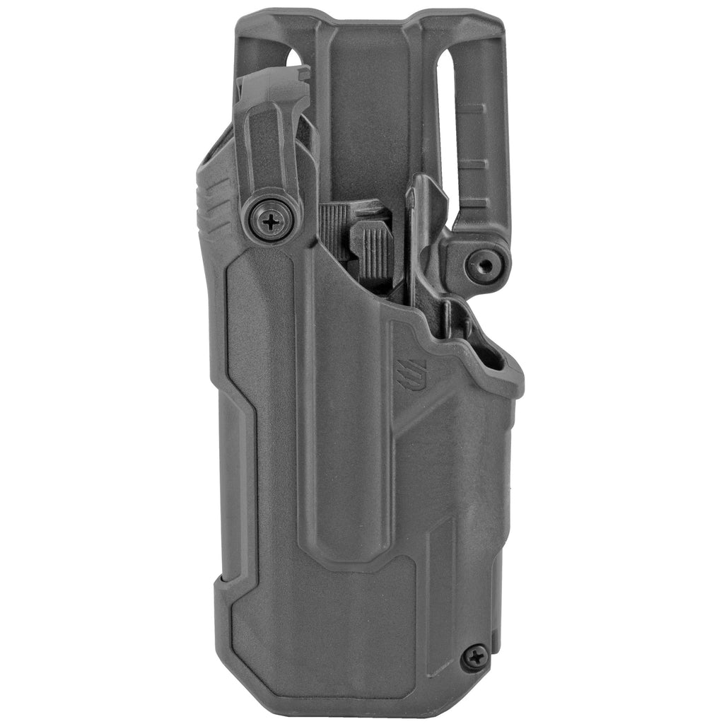 BLACKHAWK T-Series LH Duty Holster for Glock 17 with TLR7 – Left Hand, Black
