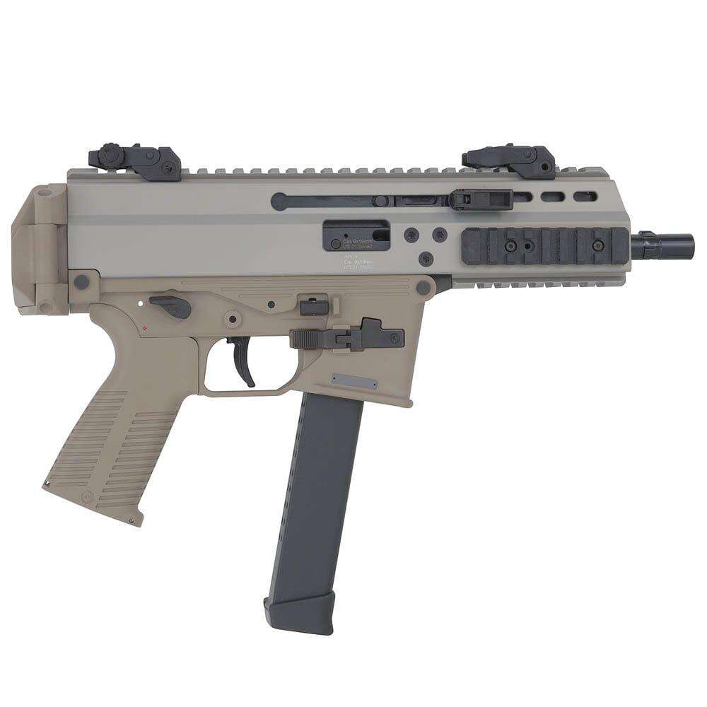 B&T APC9 9mm Semi-Auto Pistol with 7-Inch Barrel, Coyote Tan Finish and GLOCK Lower