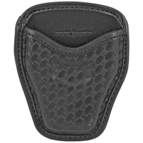 Bianchi Model 7334 AccuMold Open Handcuff Case in Black with Dual Web Belt Loop
