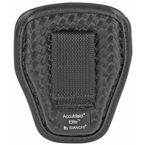 Bianchi Model 7334 AccuMold Open Handcuff Case in Black with Dual Web Belt Loop