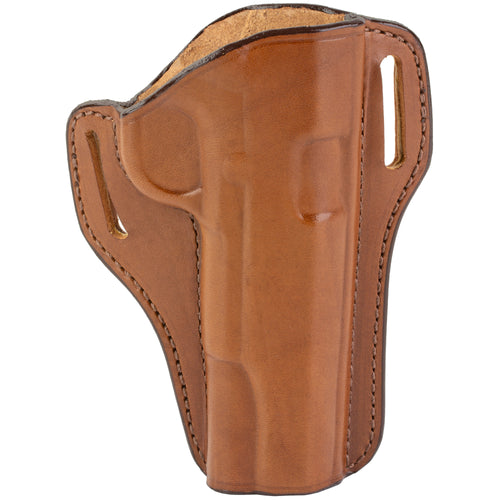Bianchi Model 57 Outside Waistband Holster for Semiautomatic & Small Frame Revolvers - Tan Leather, Right Hand