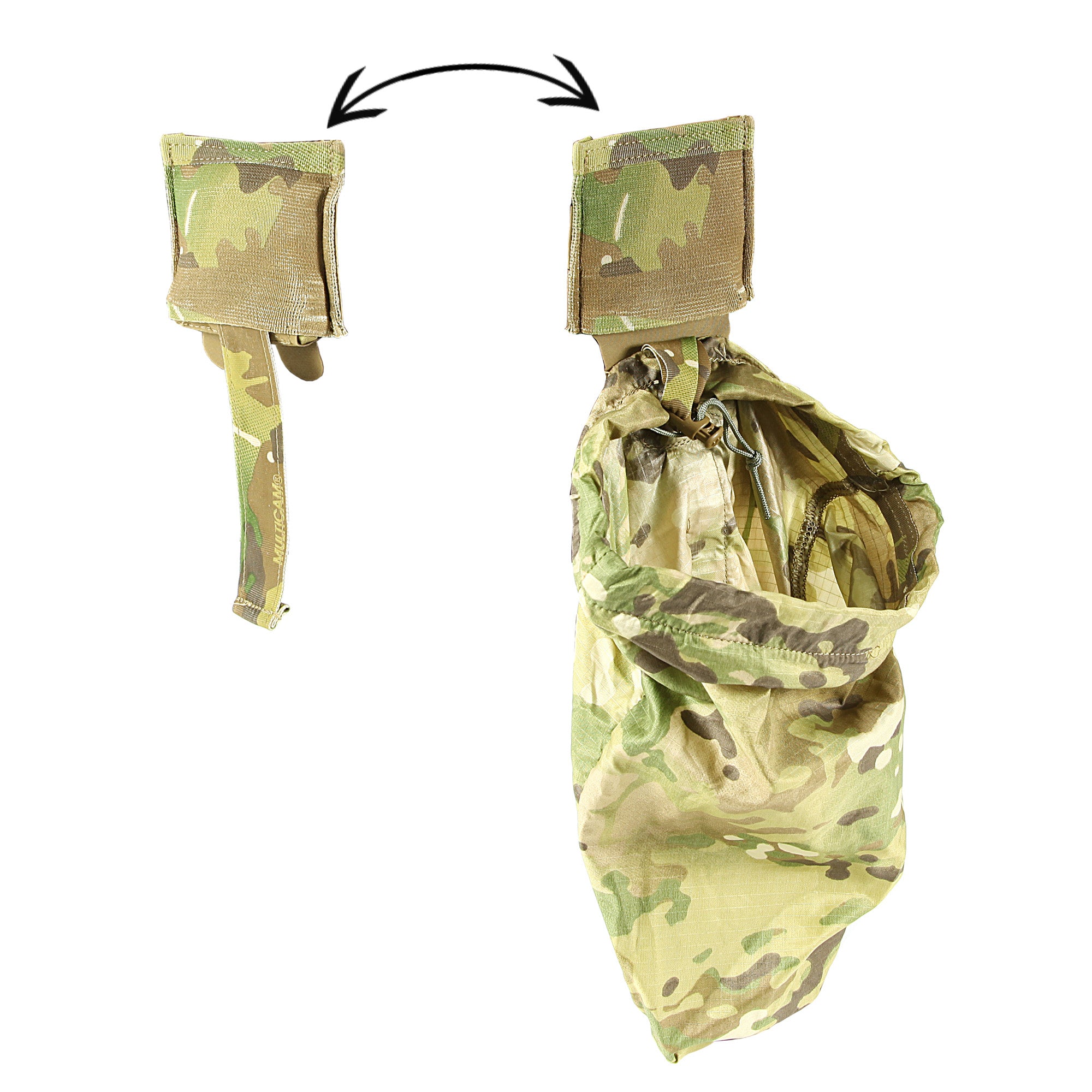 Blue Force Gear Ten-Speed Ultralight Dump Pouch in MultiCam - Compact MOLLE Design