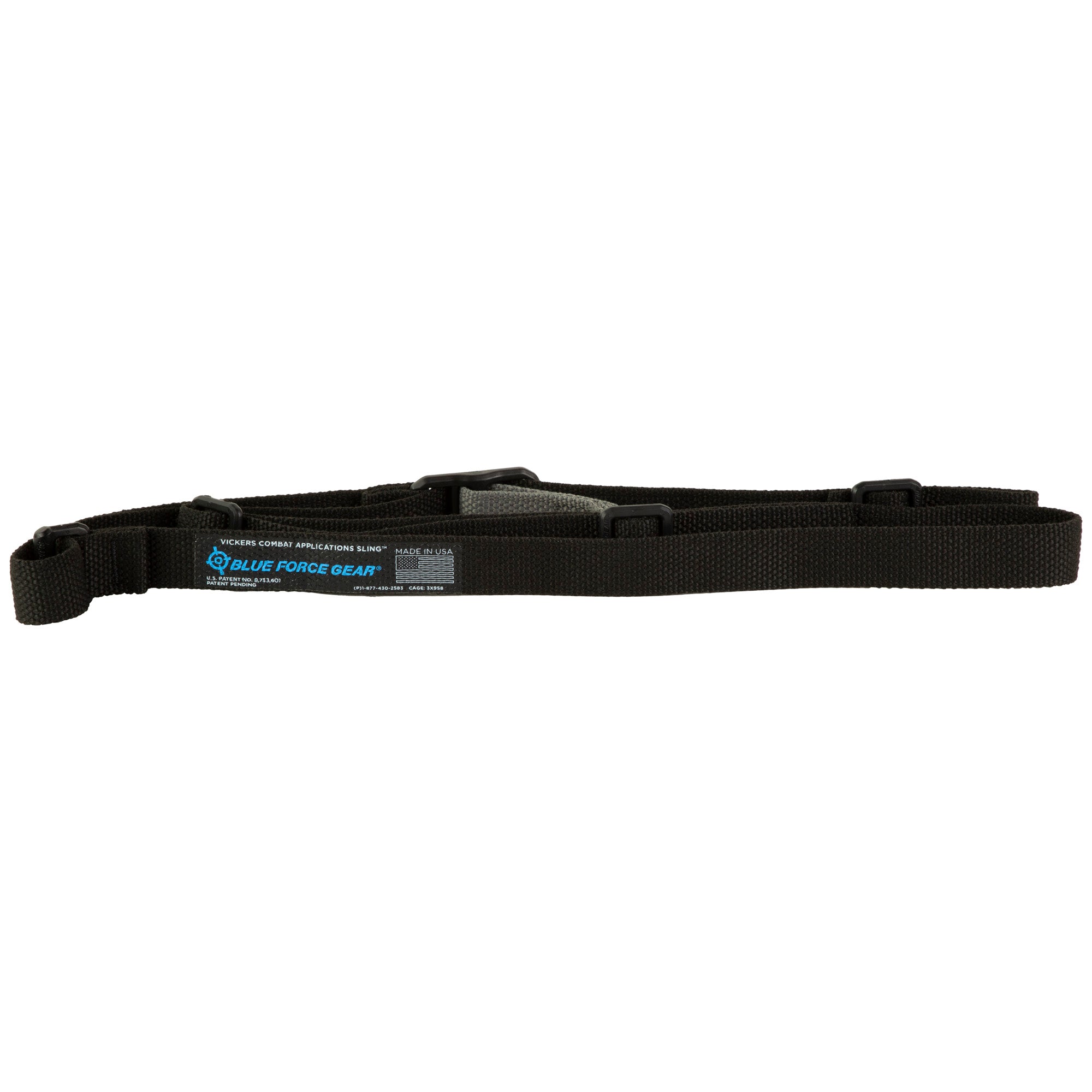 Blue Force Gear Vickers ONE Sling Black - Lightweight Tactical Rifle Sling