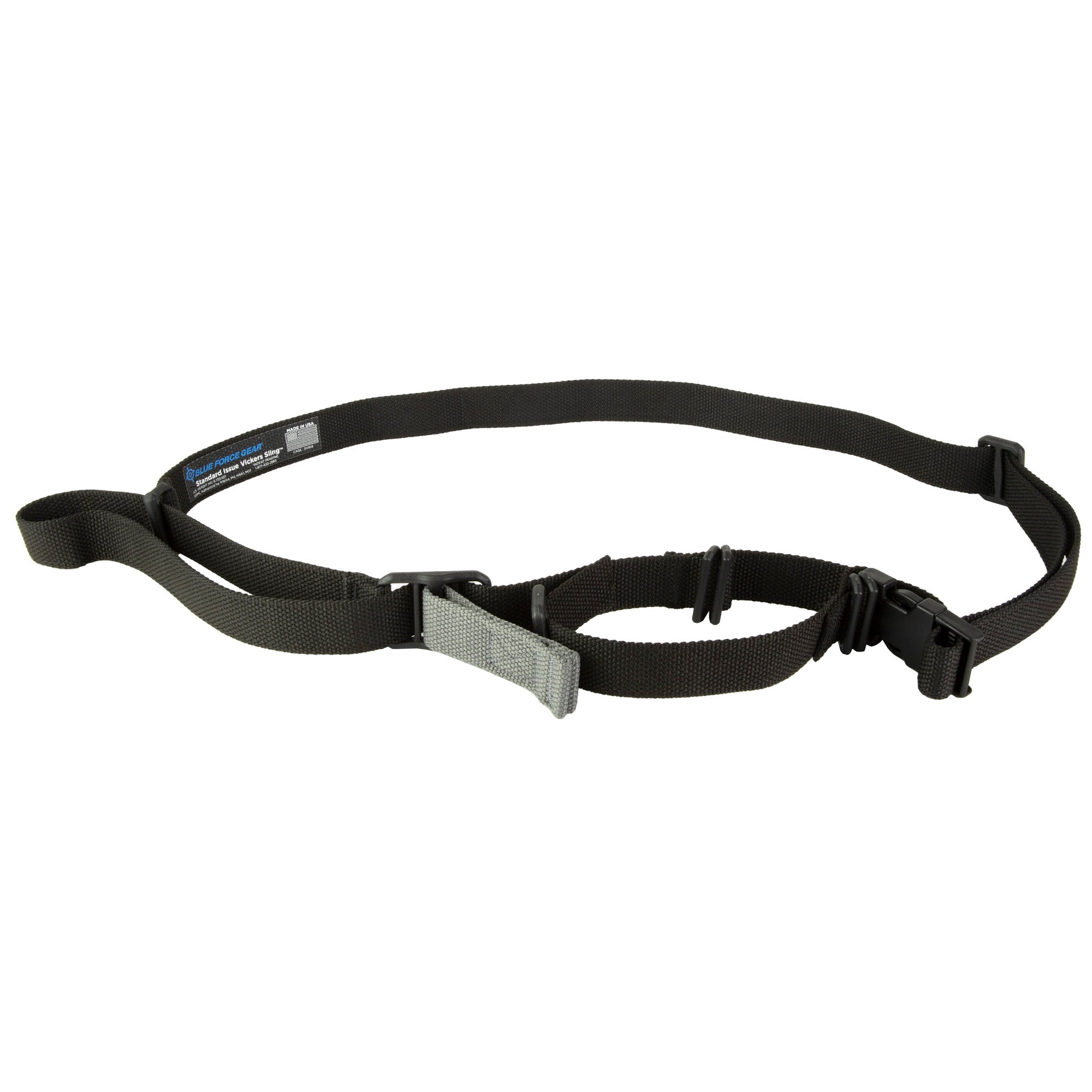 Blue Force Gear Standard Issue Vickers Sling for Military Rifles, Black (Part VCAS-125-AA-BK)