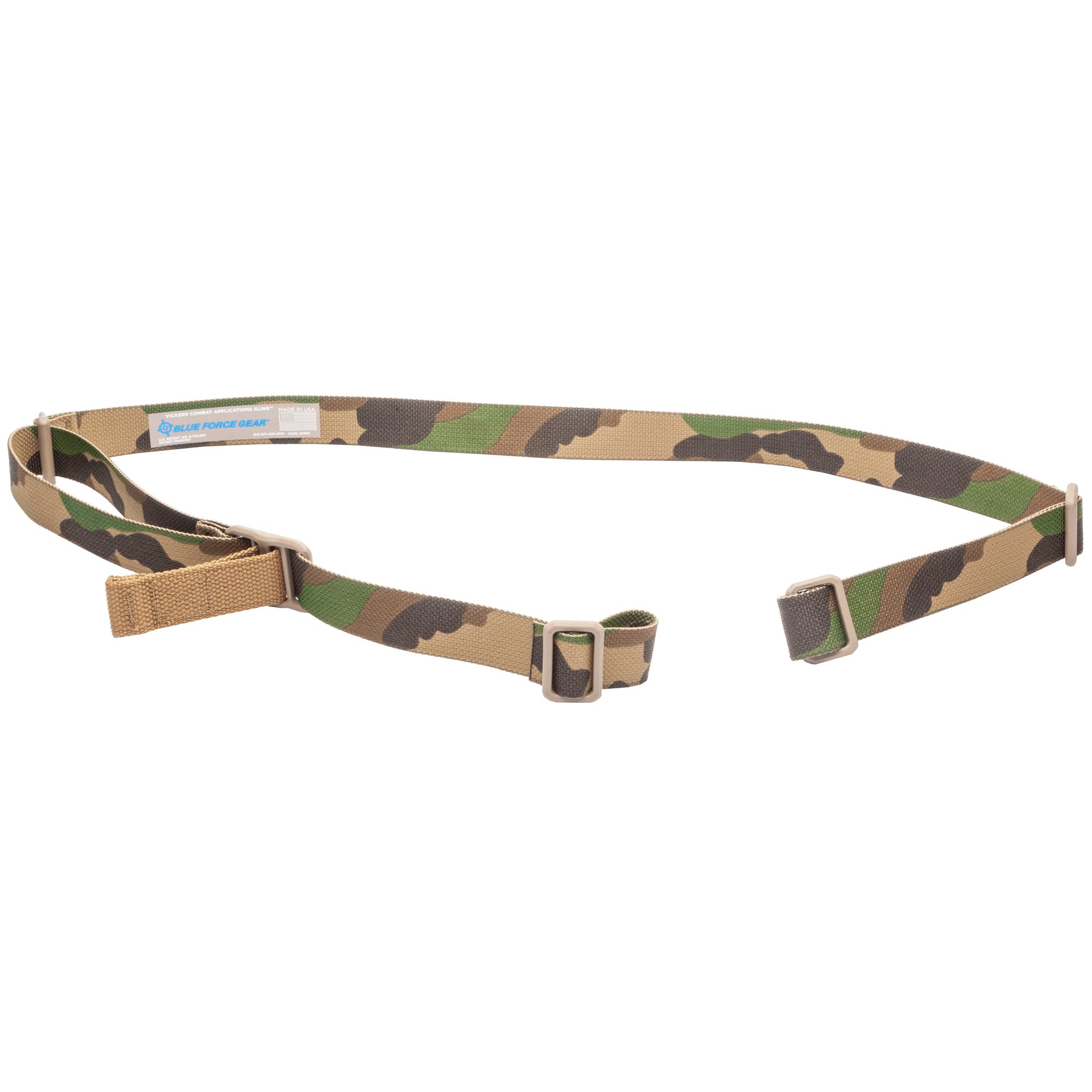 Blue Force Gear Vickers Combat Applications Sling VCAS - Woodland Two-Point Rifle Sling