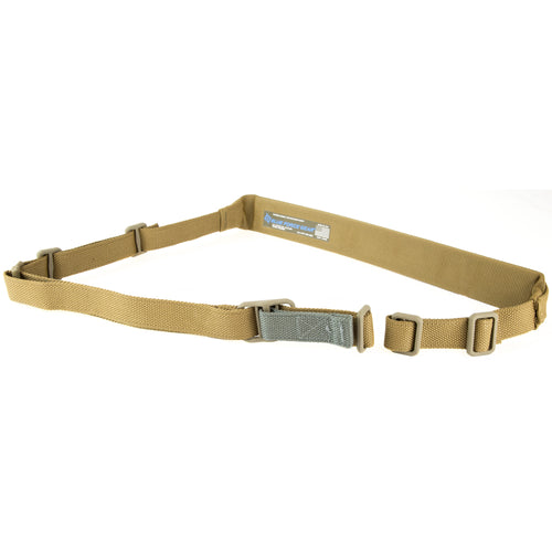 Blue Force Gear Vickers Padded 2-Point Rifle Sling in Coyote with Molded Acetal Adjuster