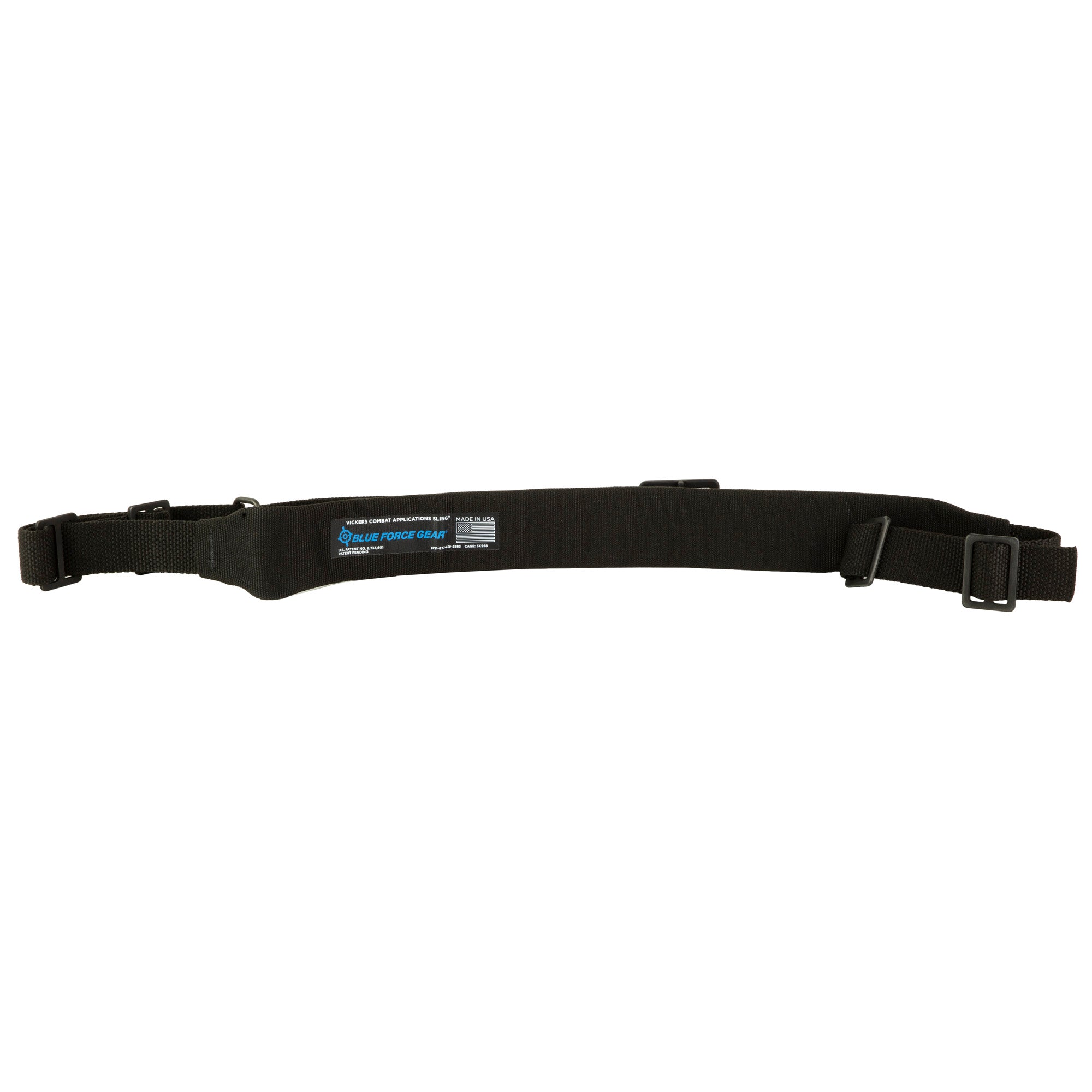 Blue Force Gear Vickers Tactical Padded Sling - Black, Model VCAS-200-OM-BK