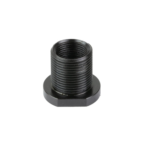Banish Thread Adapter, 1/2X28 To 5/8X24, Oxide Finish, Black