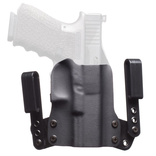 BlackPoint Tactical Mini Wing IWB Holster for SIG P365 AXG, Right Hand, Black Leather and Kydex