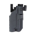 BlackPoint Tactical Slick Duty Light Holster with Hood for Glock 17 - Right Hand Kydex Outside Waistband Carry