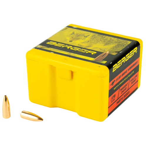 Berger Bullets .204 Caliber 35 Grain Varmint Flat Base Box of 100