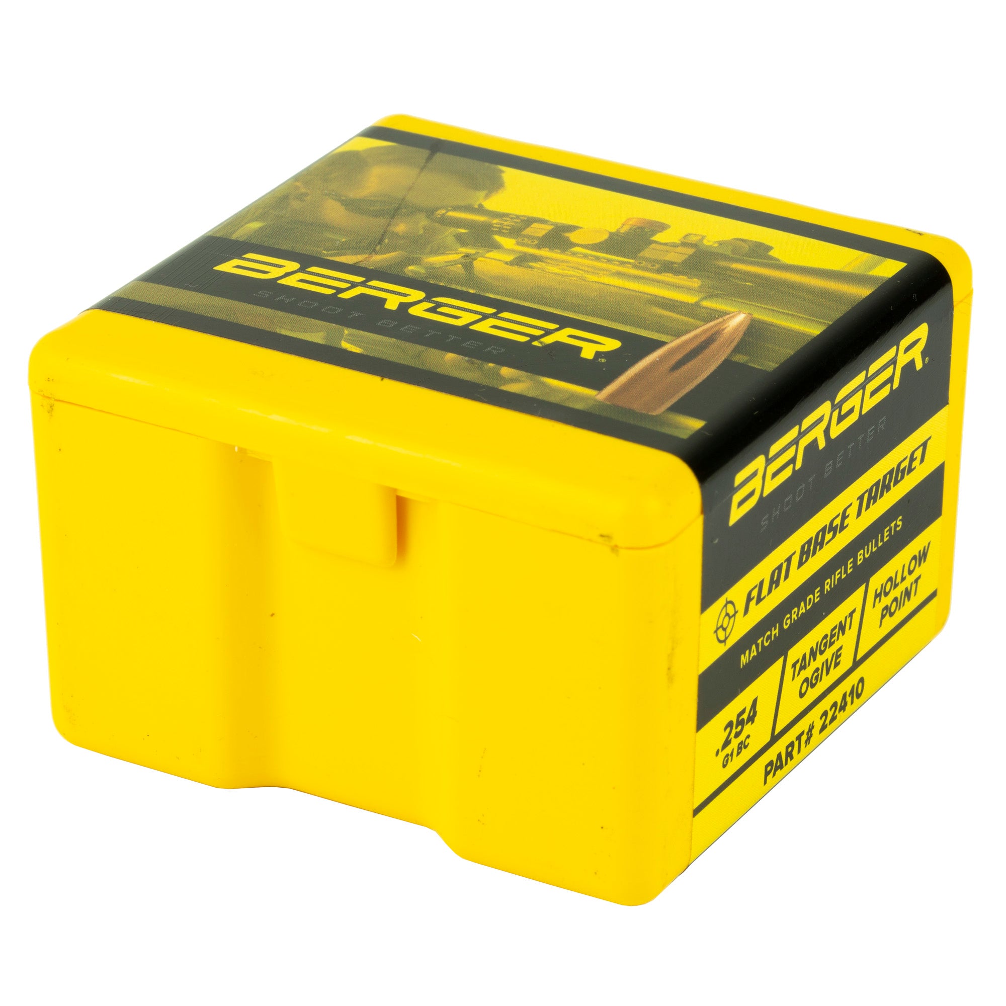 Berger Bullets .224 55 Grain FB Target Bullets - 100 Pack