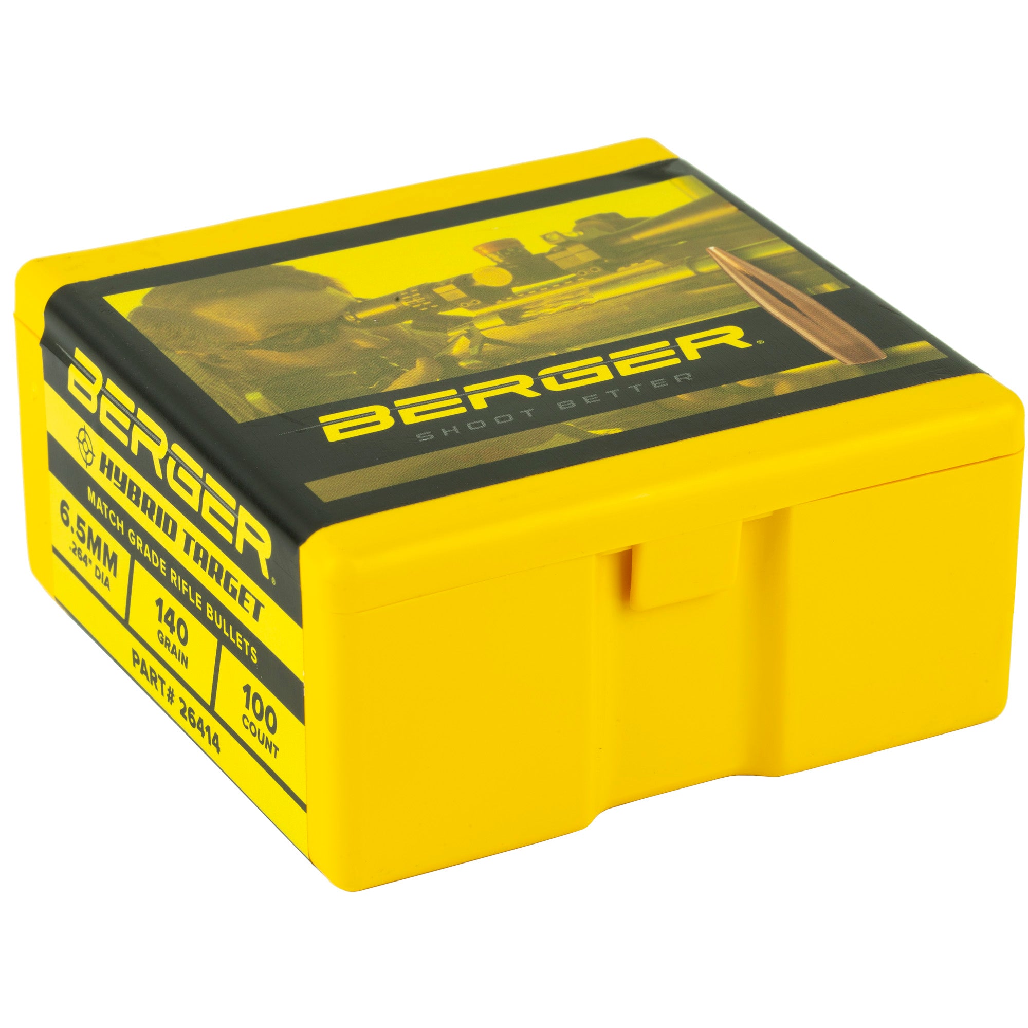 Berger Bullets .264 140 Grain Hybrid Target Bullet - 100 Count