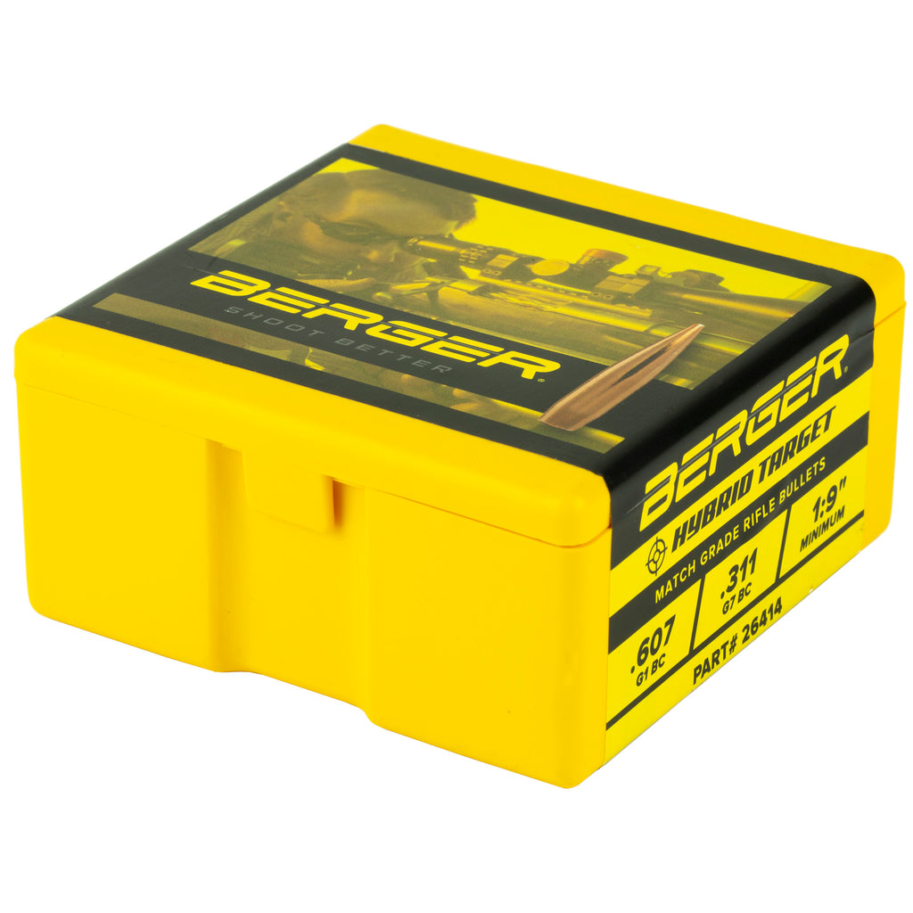 Berger Bullets .264 140 Grain Hybrid Target Bullet - 100 Count