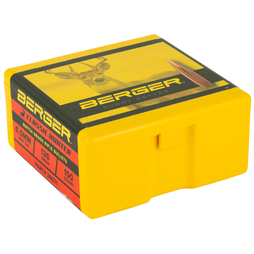 Berger Bullets .264 135 Grain Classic Hunter For 6.5mm Rifles - Box of 100