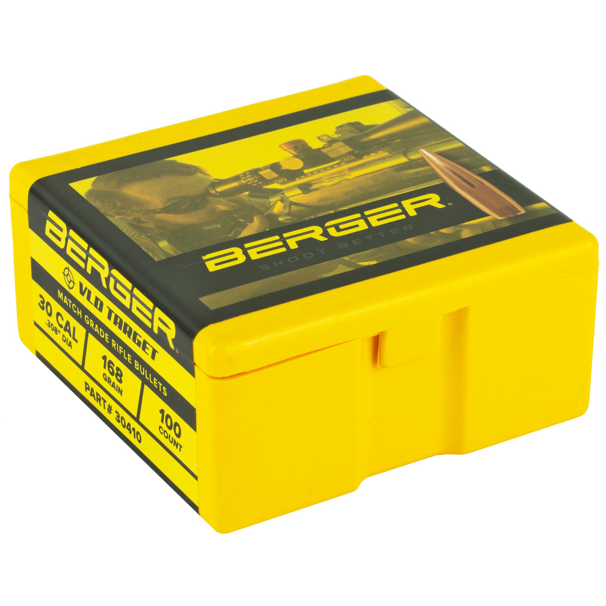 Berger Bullets .308 168 Grain VLD Target Bullets (100 Count)