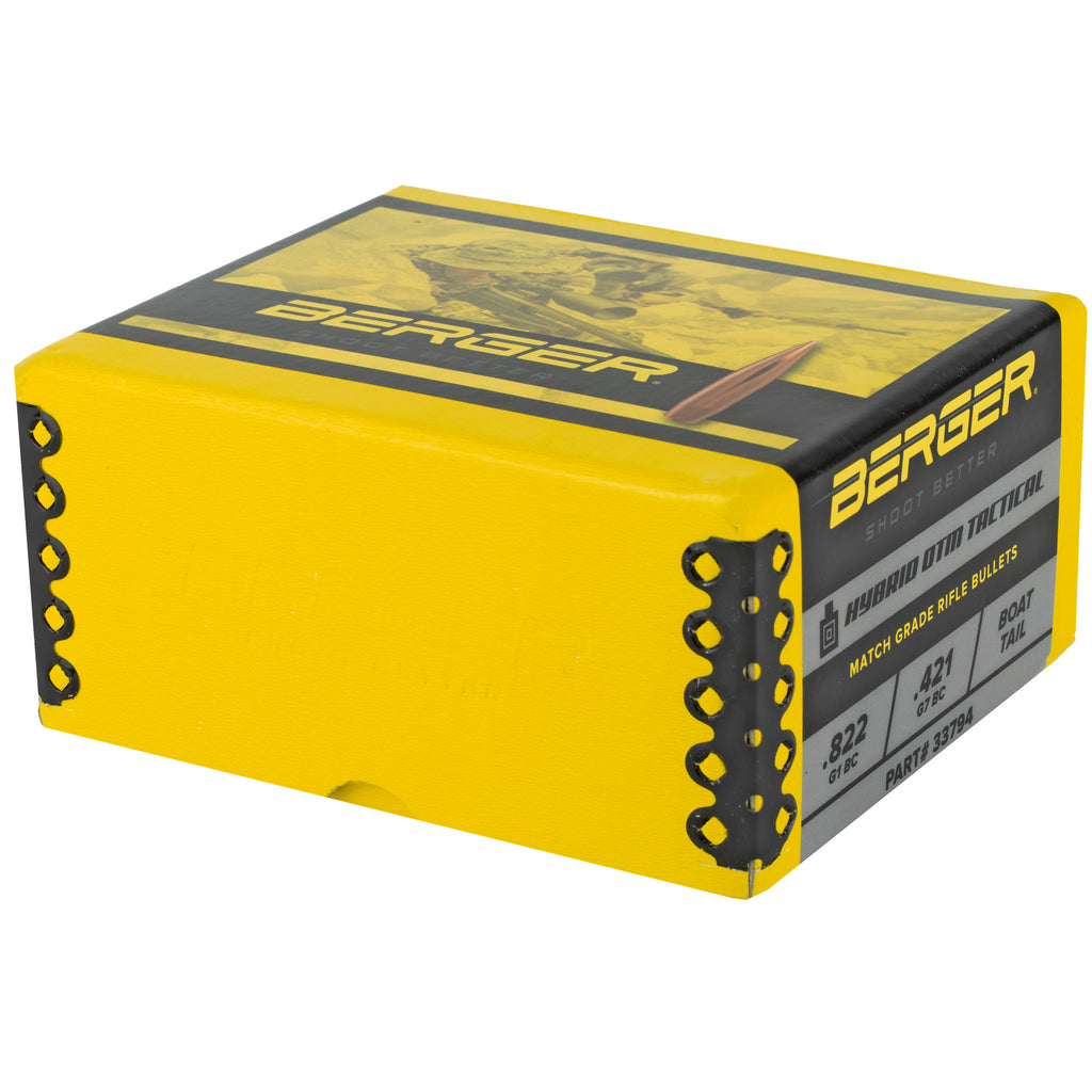 Berger Bullets .338 Caliber 300 Grain Hybrid OTM Tactical - 250 Rounds