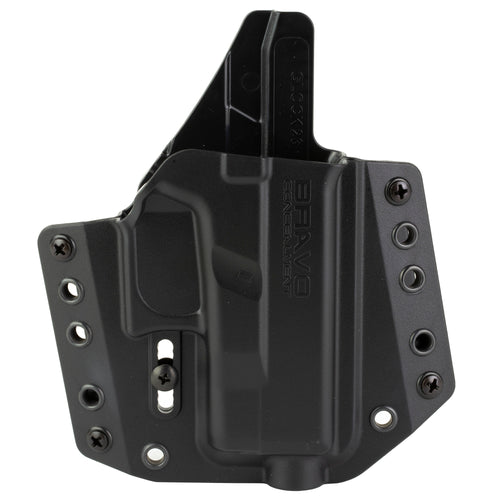 Bravo Concealment BCA Outside Waistband Holster for Glock 26 - Right Hand, Black Polymer