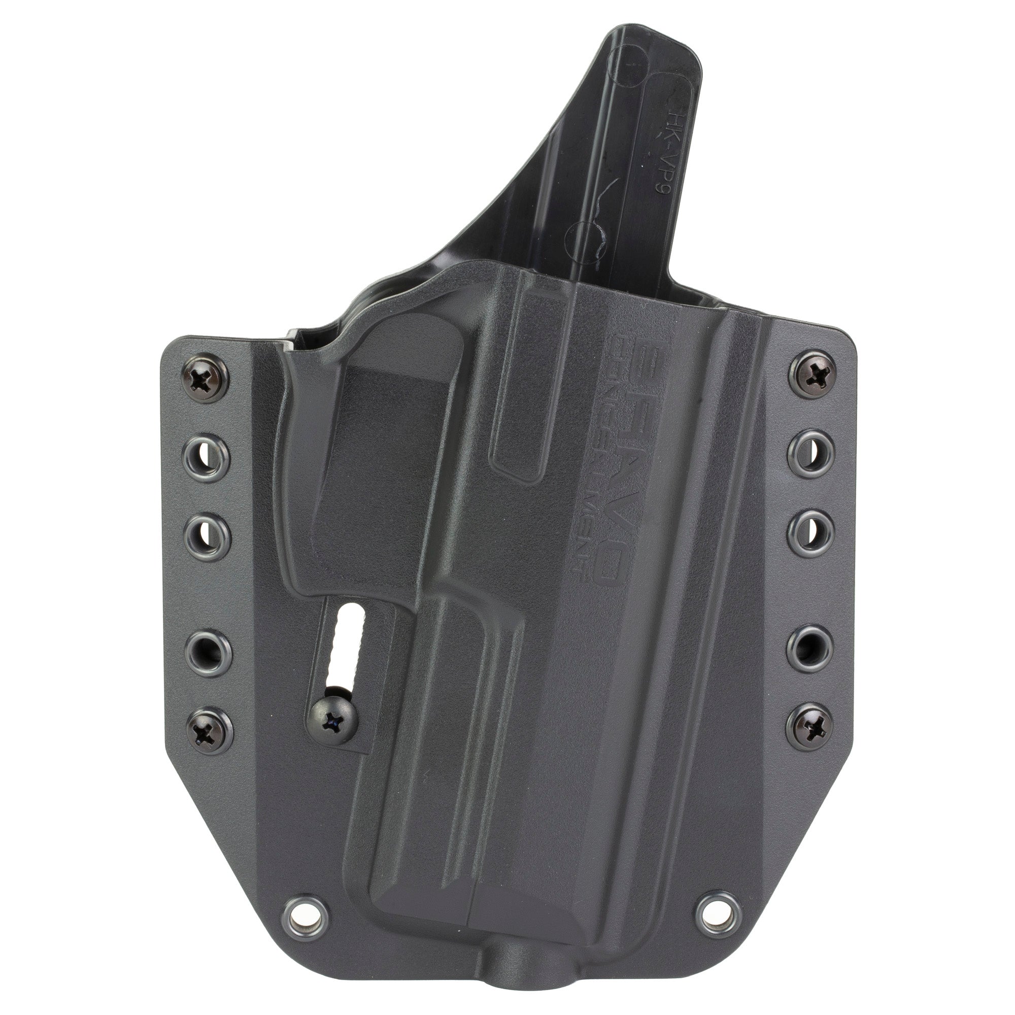 Bravo Concealment BCA Outside Waistband Holster for HK VP9, Right Hand, Black Polymer