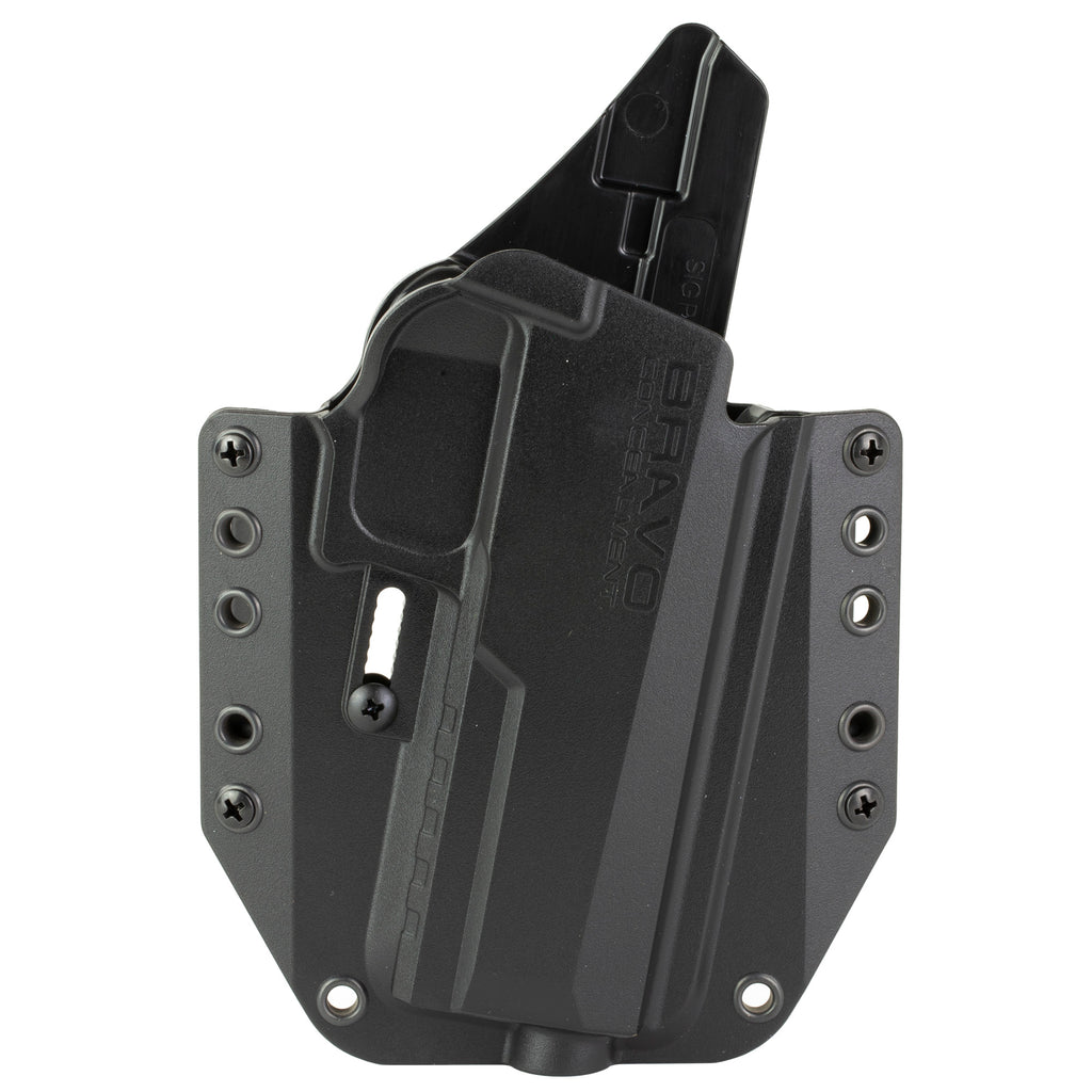 Bravo Concealment BCA Outside Waistband Holster for Sig P320 FS – Right Hand, Black Polymer