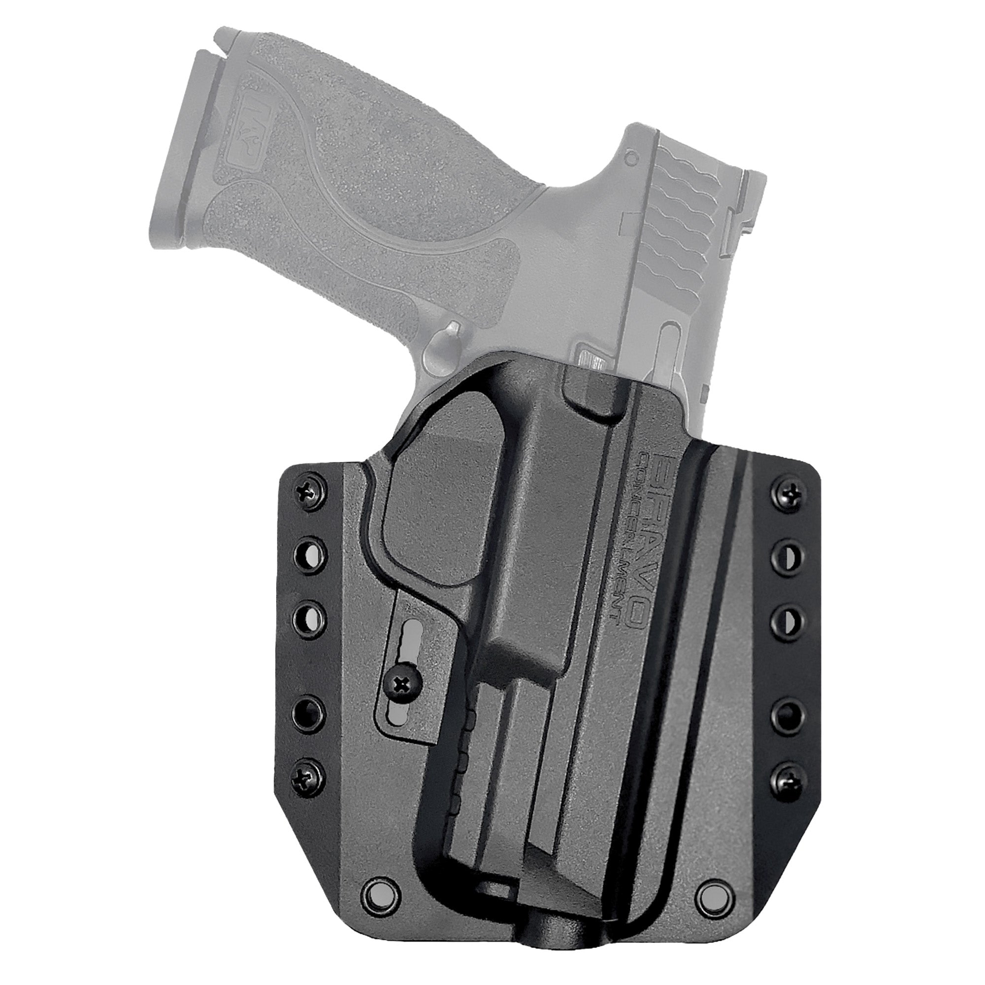 Bravo Concealment BCA Outside Waistband Holster for Smith & Wesson M&P 9/40, Right Hand, Black Polymer