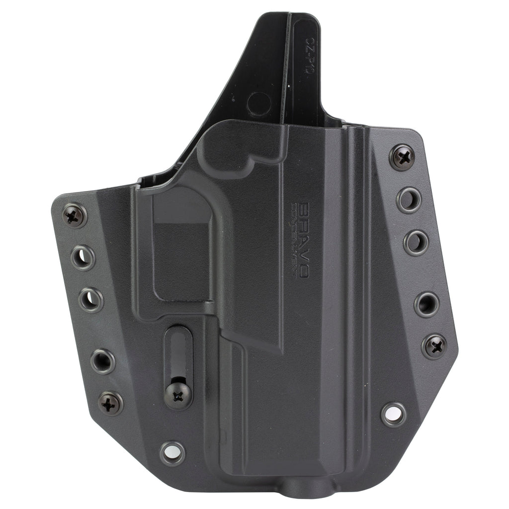 Bravo Concealment BCA Outside Waistband Holster for CZ P10C – Right Hand, Black Polymer