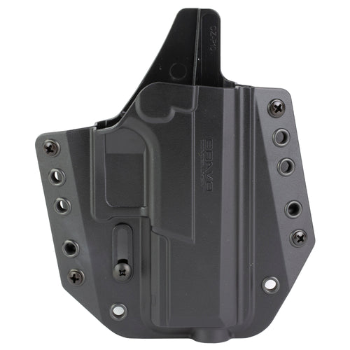 Bravo Concealment BCA Outside Waistband Holster for CZ P10C – Right Hand, Black Polymer