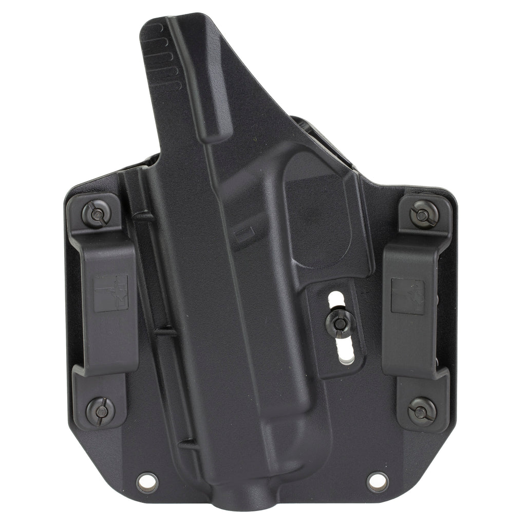 Bravo Concealment BCA Outside Waistband Holster for Glock 48 MOS - Right Hand, Black Polymer