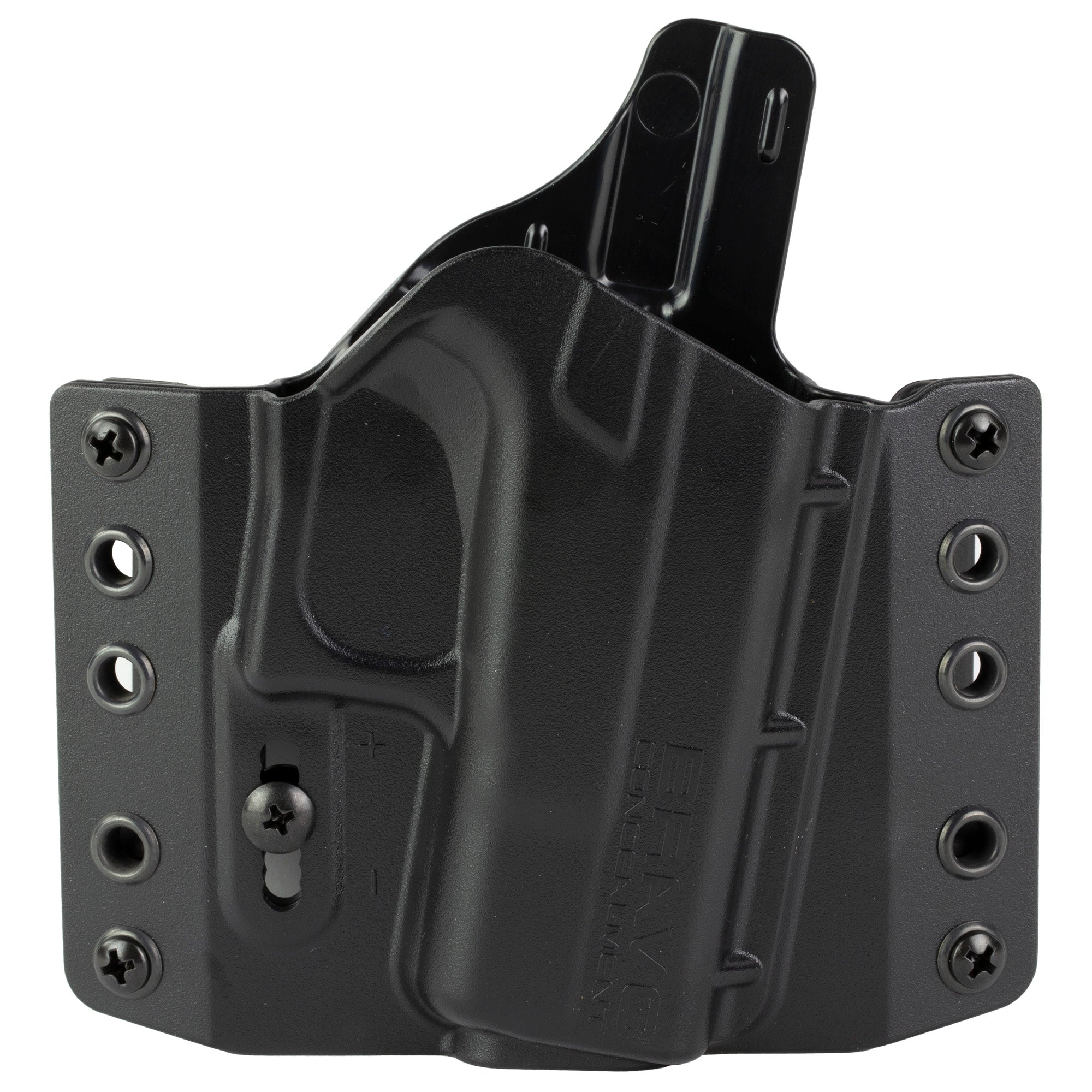 Bravo Concealment BCA Outside Waistband Holster for Glock 42, Right Hand, Black Polymer