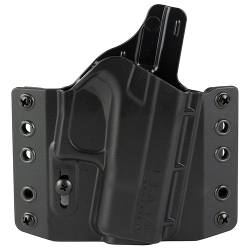 Bravo Concealment BCA Outside Waistband Holster for Glock 42, Right Hand, Black Polymer