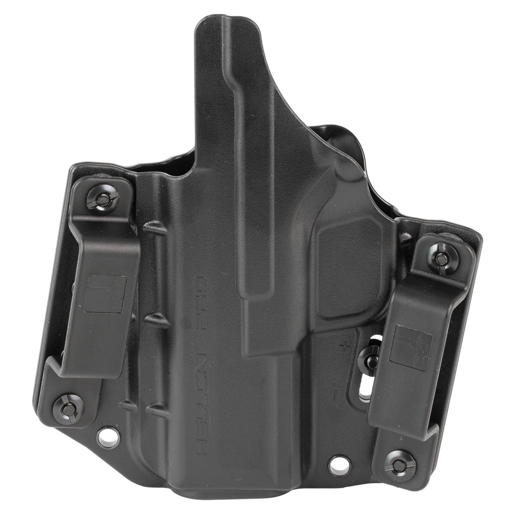 Bravo Concealment BCA Springfield Hellcat Pro Outside Waistband Holster - Right Hand, Black Polymer