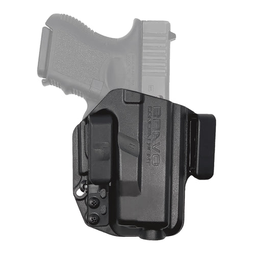 Bravo Concealment Torsion IWB Holster for Glock 26 – Right Hand, Black Polymer
